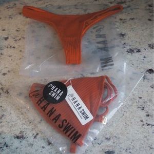 Lahana Swim, PIPER BOTTOM/ TOP / CLAY, Medium, NEW